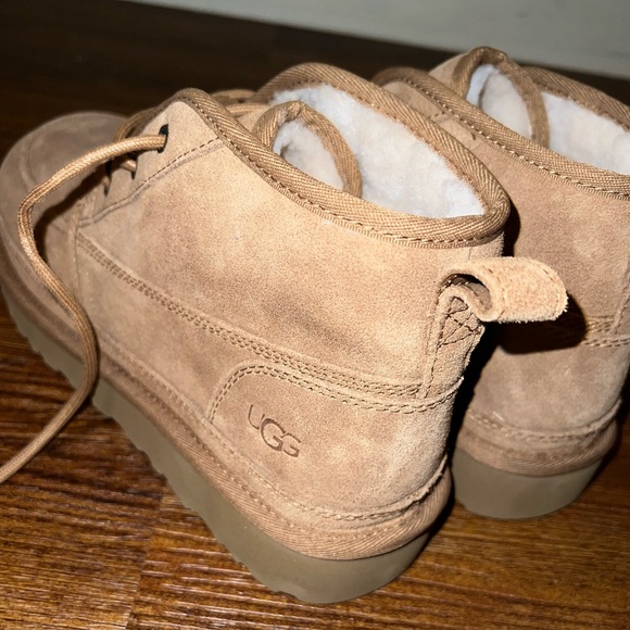 Like New UGG Chesnut Chukka Treadlite Plush Wool Sockliner Boots Mens Size 10 - Picture 8 of 12